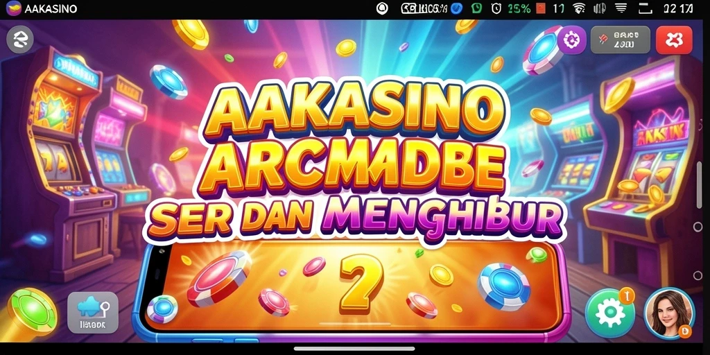 Tampilan gameplay seru AAKASINO dengan tantangan arcade yang mendebarkan.
