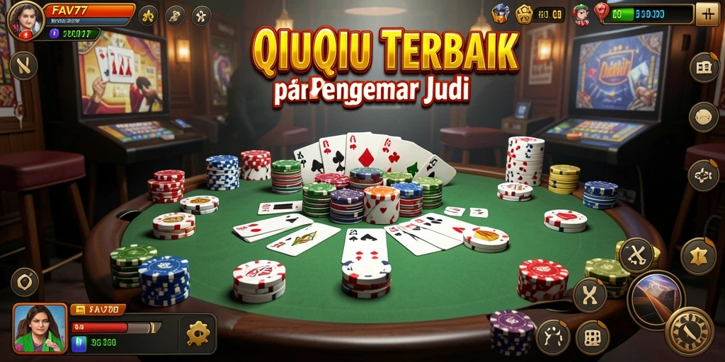 Menampilkan gameplay QiuQiu yang seru dan interaktif.