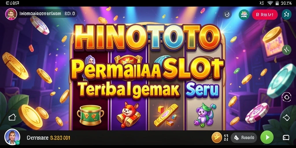 Gameplay HINOTOTO dengan grafis yang menawan dan fitur seru.