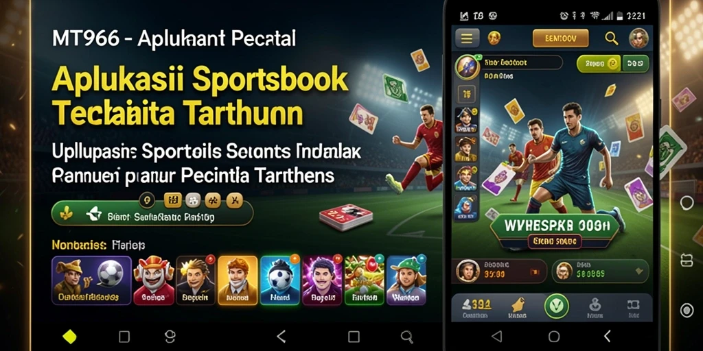 Tampilan antarmuka pengguna MT966 yang menarik saat melakukan taruhan olahraga.
