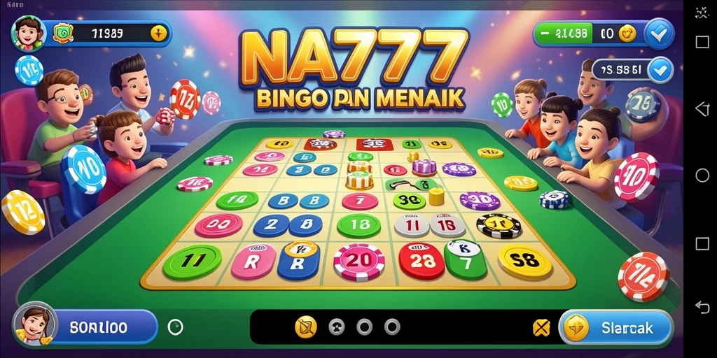 Tampilan gameplay seru di aplikasi Bingo NA777.