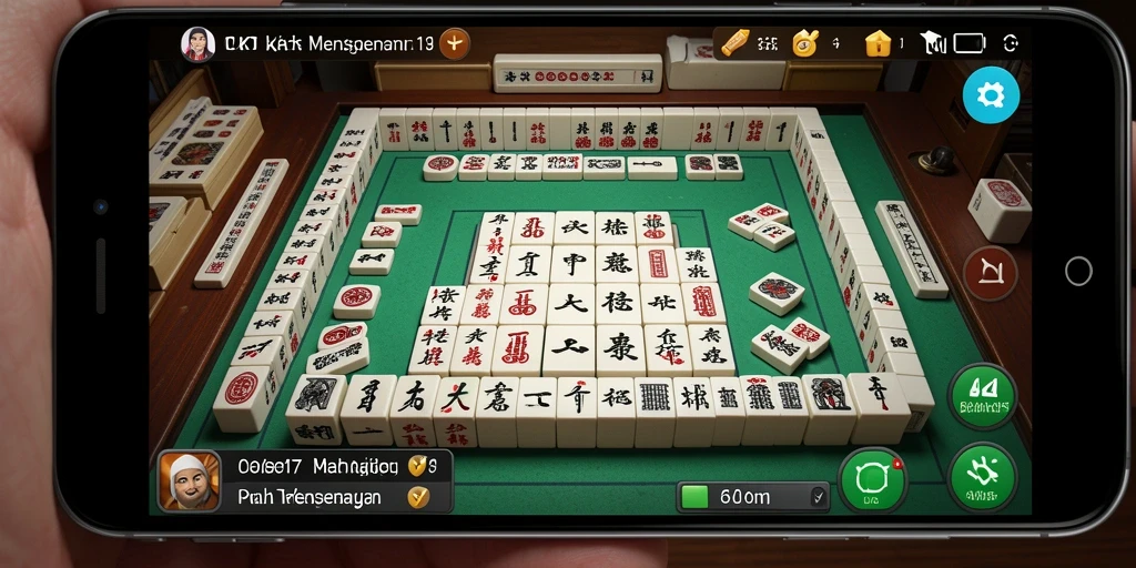 Screenshot gameplay OLX17 menampilkan tantangan Mahjong yang seru.