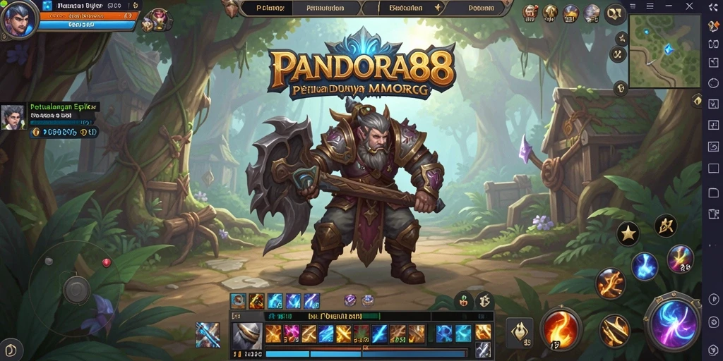 Tampilan gameplay PANDORA88 yang memukau dan interaktif di dunia MMORPG.