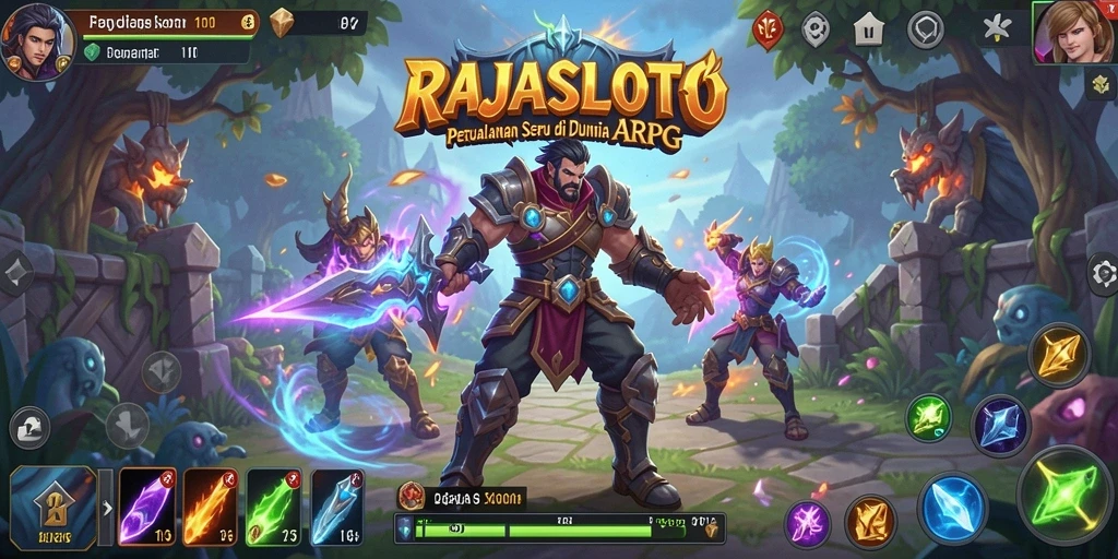 Tampilan gameplay seru dan penuh aksi di RAJASLOTO.