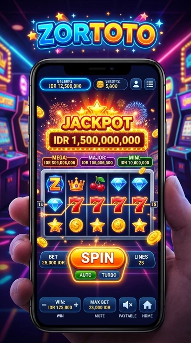 Tampilan utama aplikasi zortoto dengan berbagai aplikasi menarik.